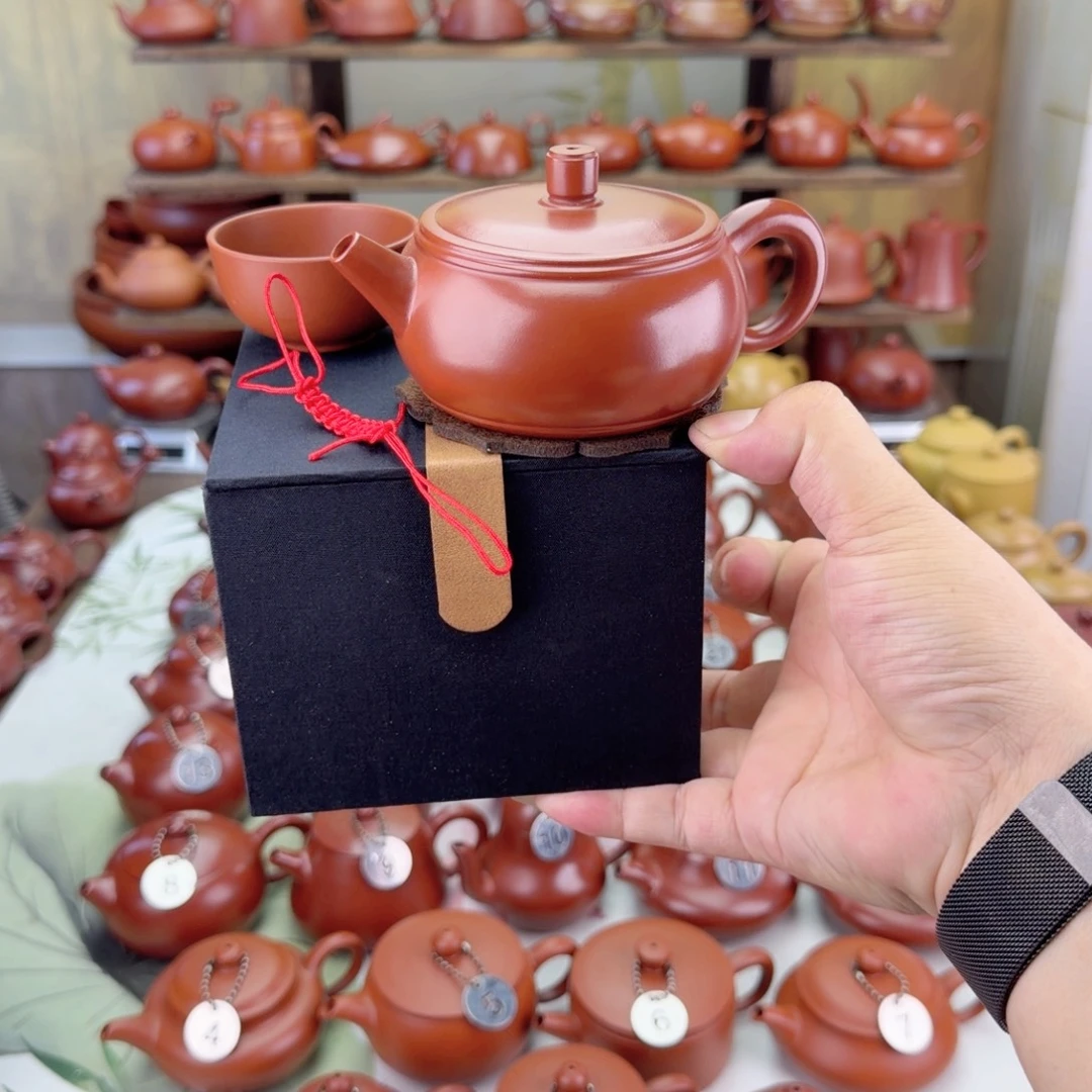 紫砂茶壶180cc手拉汉瓦壶