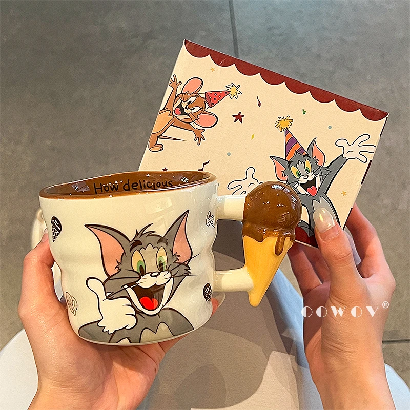 猫和老鼠联名马克杯家用水杯女新款2025高颜值情侣咖啡杯生日礼物