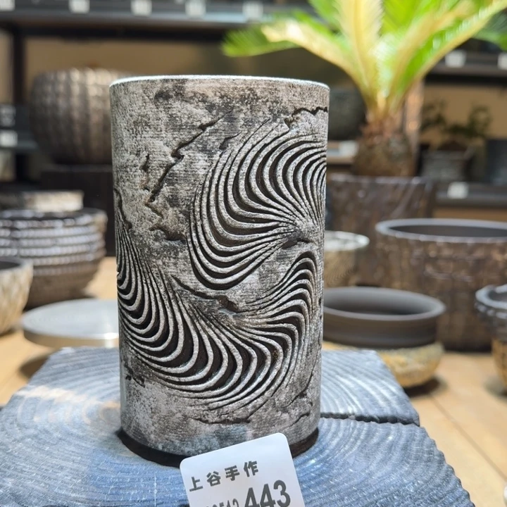 内口8高15.5黑陶无釉