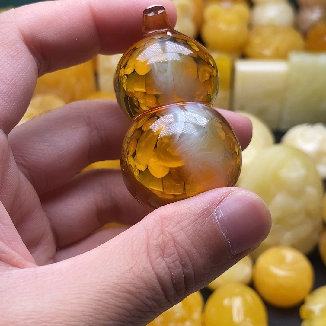 琥珀颈饰未镶嵌琥珀蜜蜡吊坠