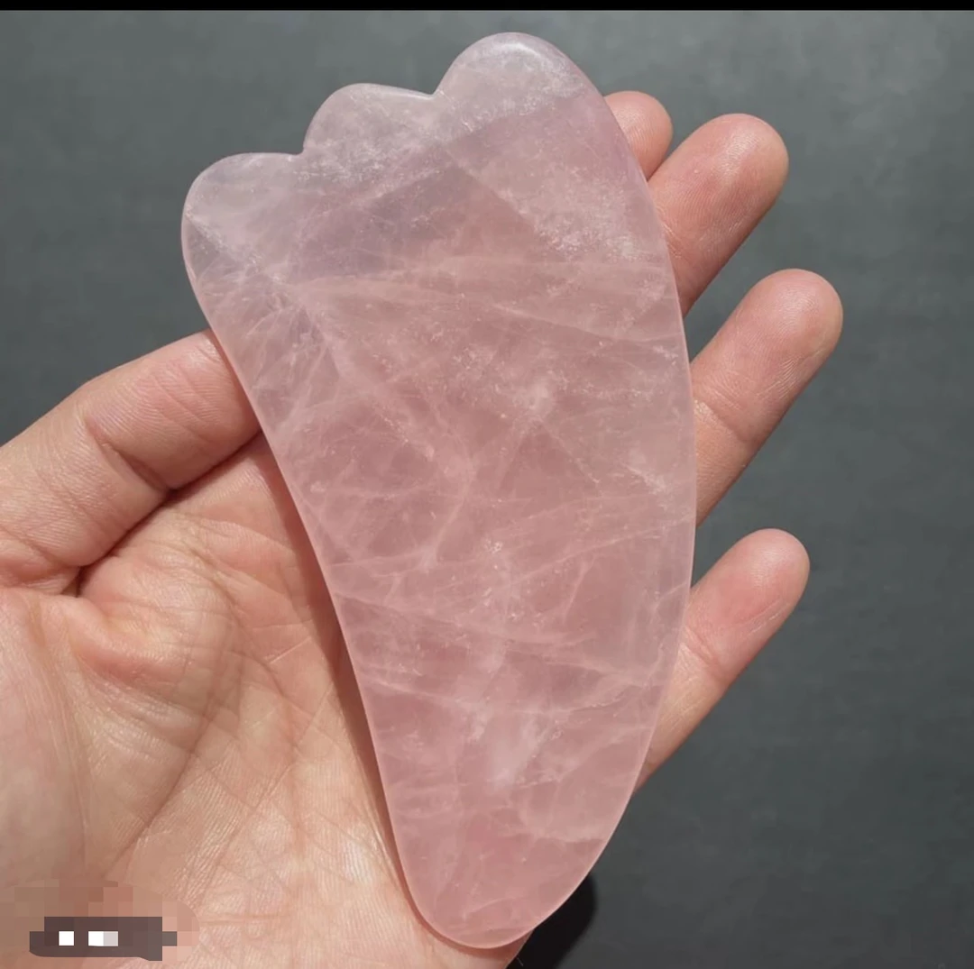 面部按摩刮脸板美容粉水晶按摩家用刮痧板