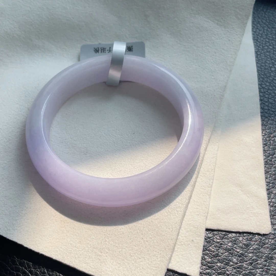 翡翠未镶嵌手镯39号54有纹裂