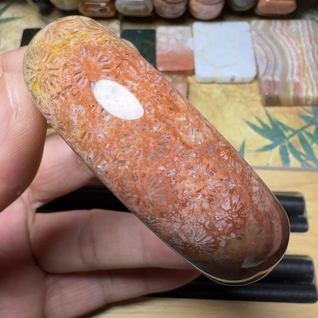 硅化玉纯天然色有机玉石保真色未镶嵌56.5圈口