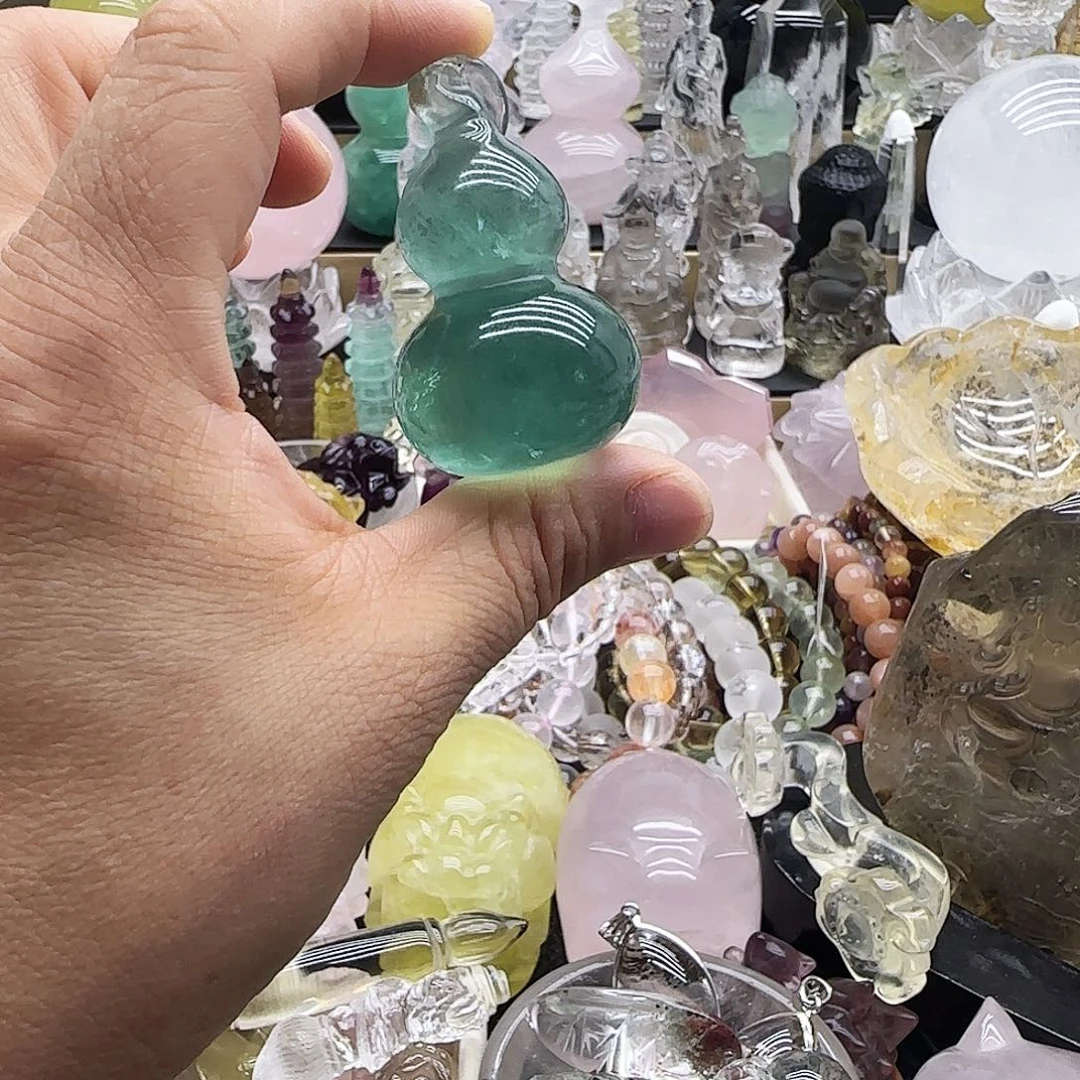 水晶未镶嵌车挂摆件