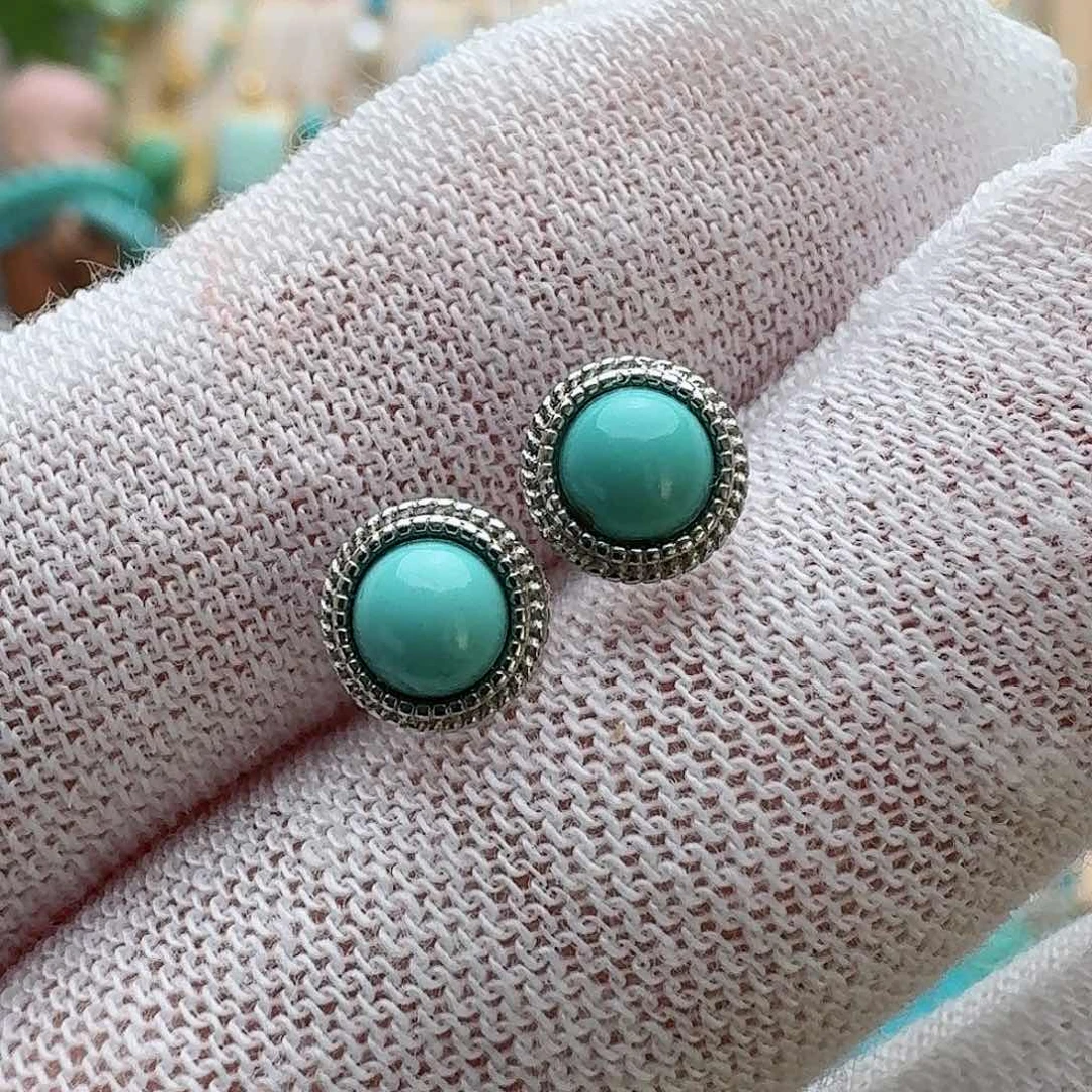 绿松石珠宝奇石银S925镶嵌