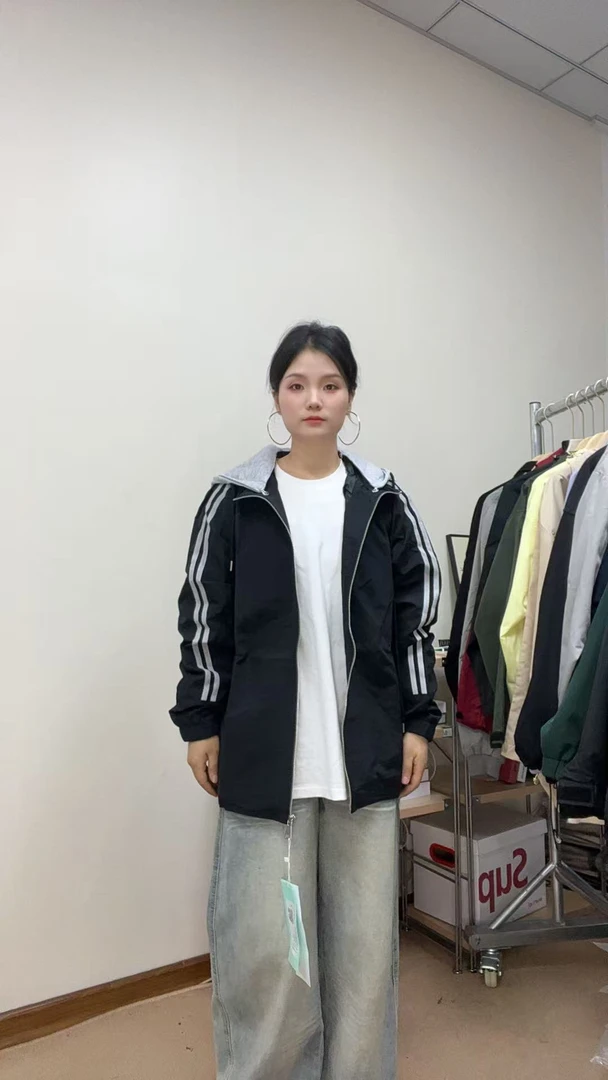 6066韩版假两件休闲外套