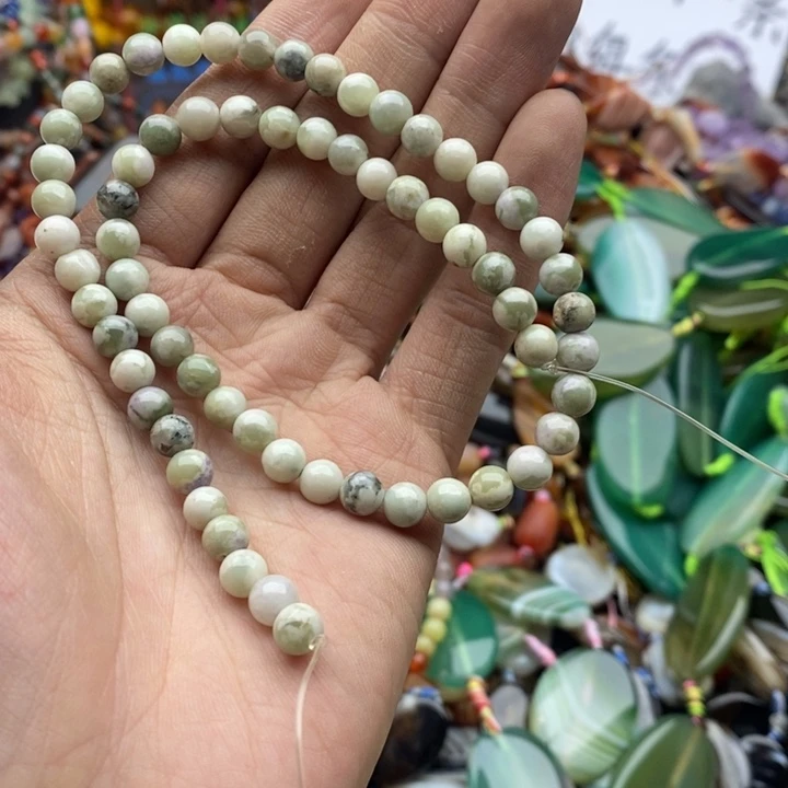 玛瑙/玉髓未镶嵌珠宝半成品沫****）一条卡6吉祥玉A703