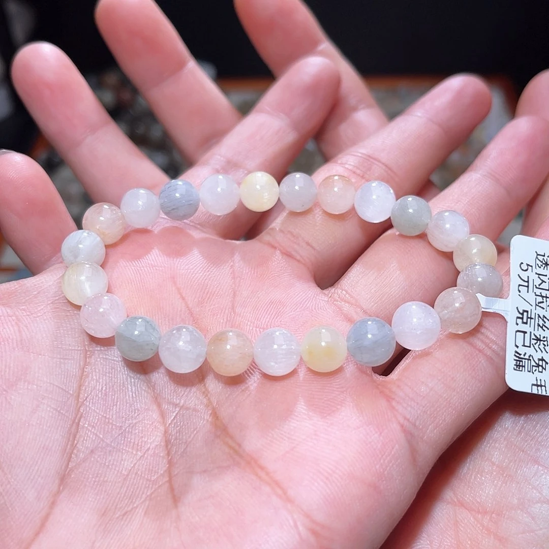 水晶手链未镶嵌249号主图手串  8+