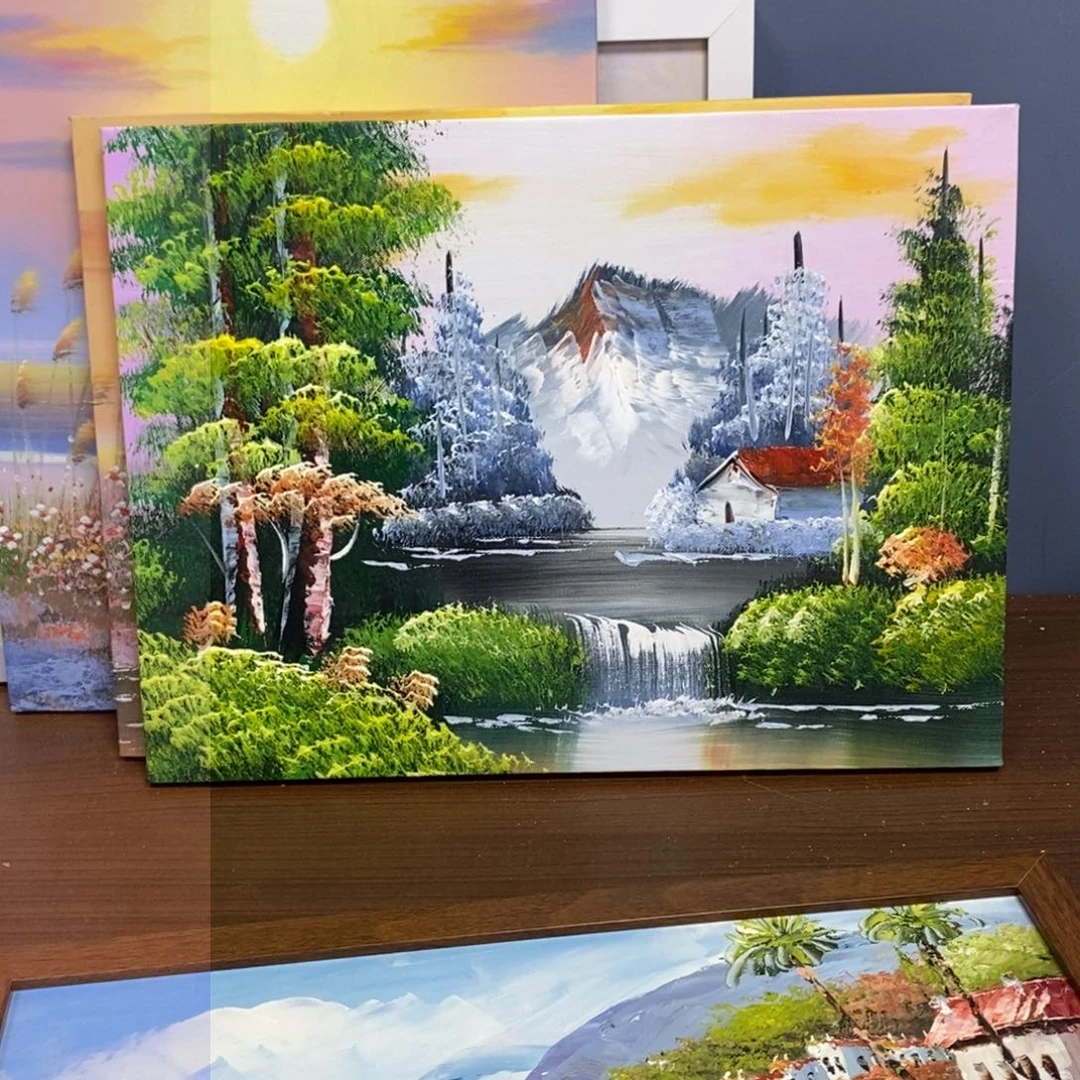 手工手绘精品油画30+40