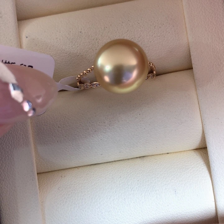 未镶嵌戒指海水珍珠