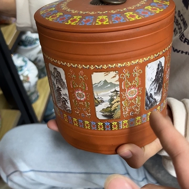 茶叶罐陶瓷家用储物罐瑕疵福利品介意勿拍