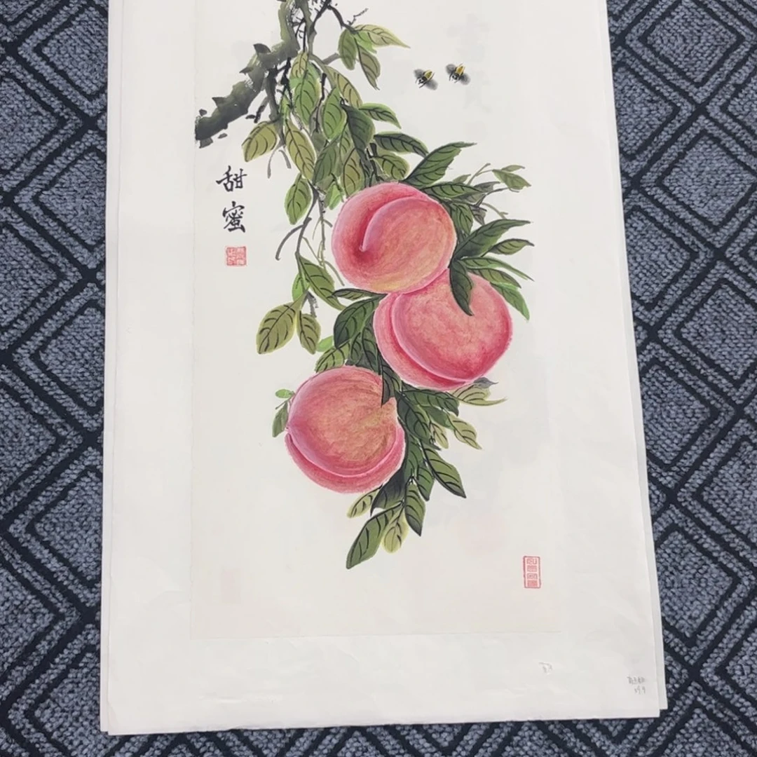 国画高玉桃老师四尺四开花鸟琪