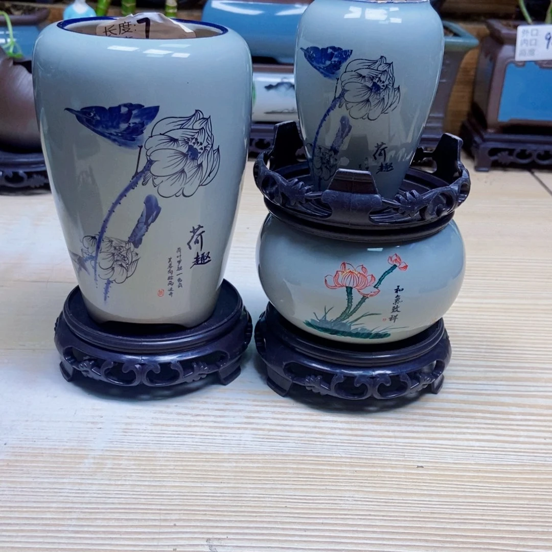 瓷片陶瓷花盆陶瓷艺术