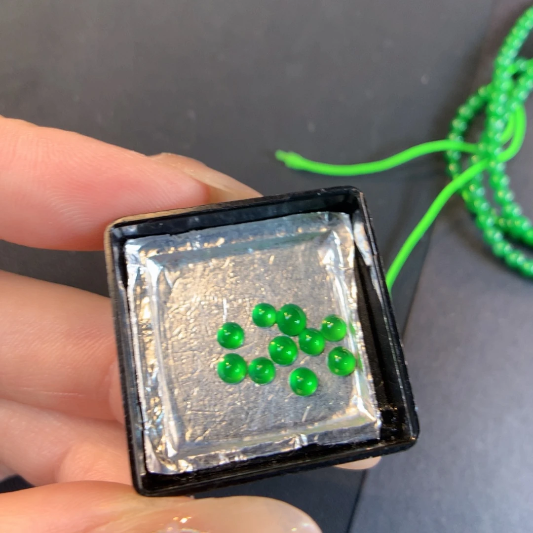 翡翠散珠10个翡翠翡翠