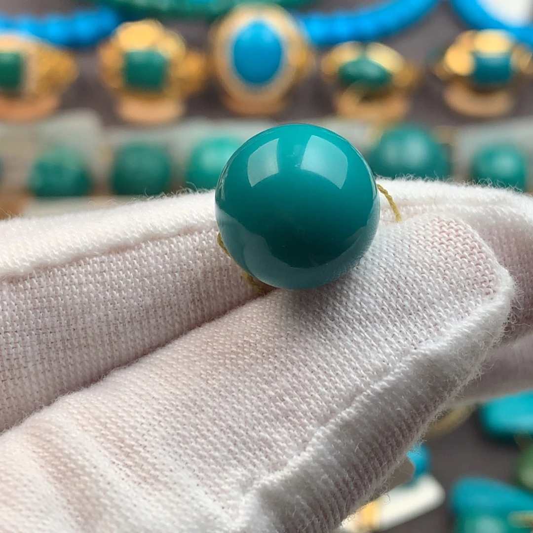 绿松石未镶嵌绿松石12.5mm