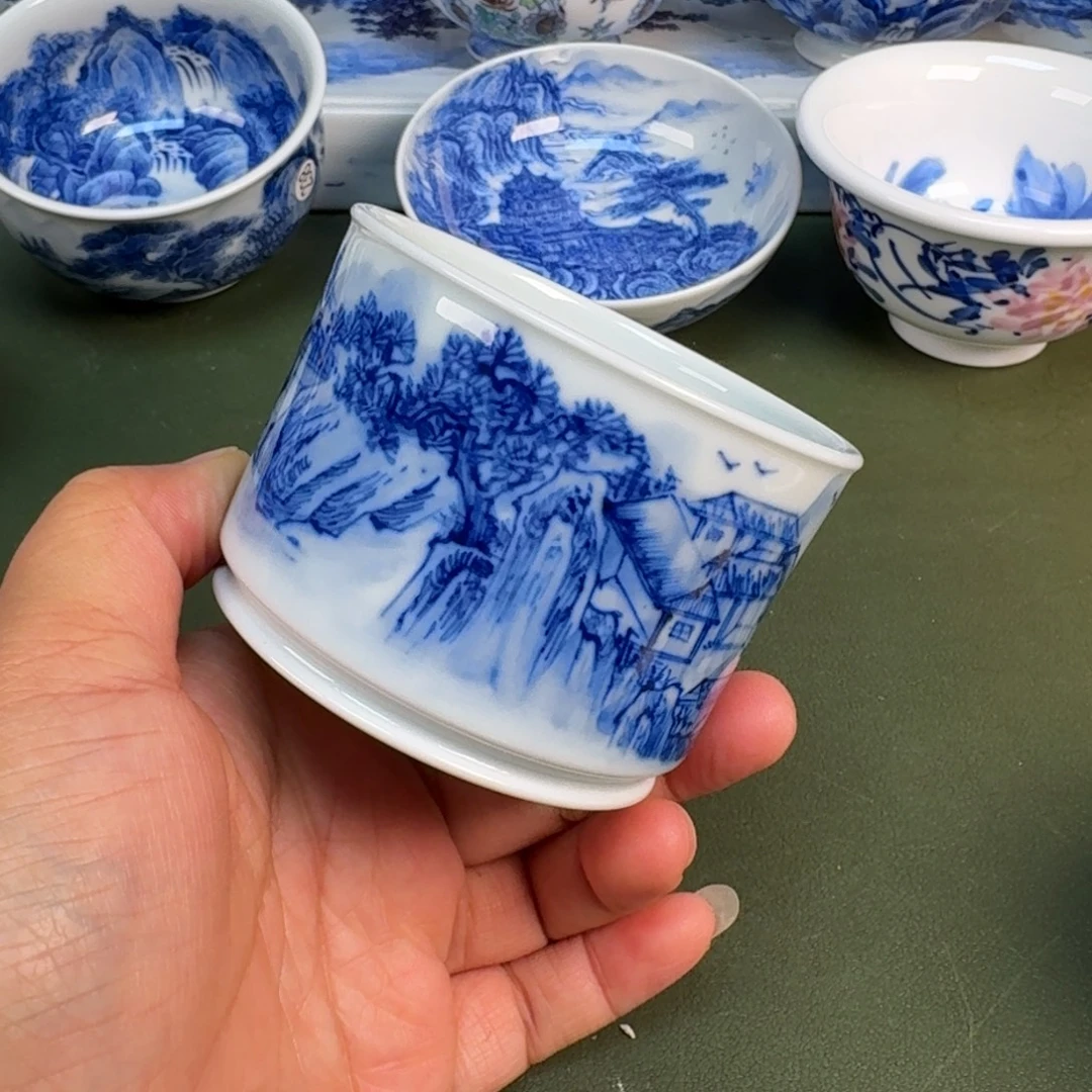 陶瓷景德镇纯手绘茶具圆圆239