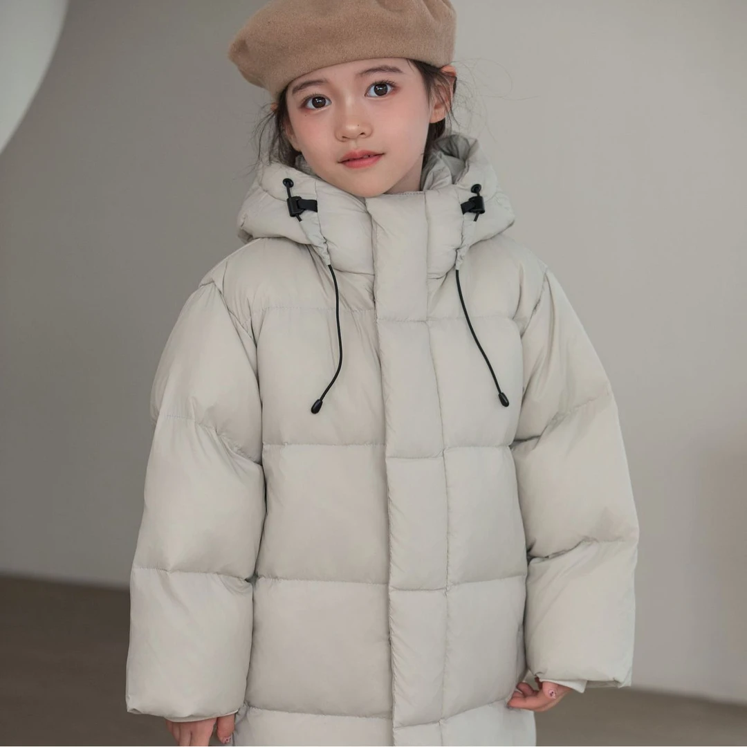 24531冬季新款儿童长款羽绒服中小童男女童防风防水保暖外套