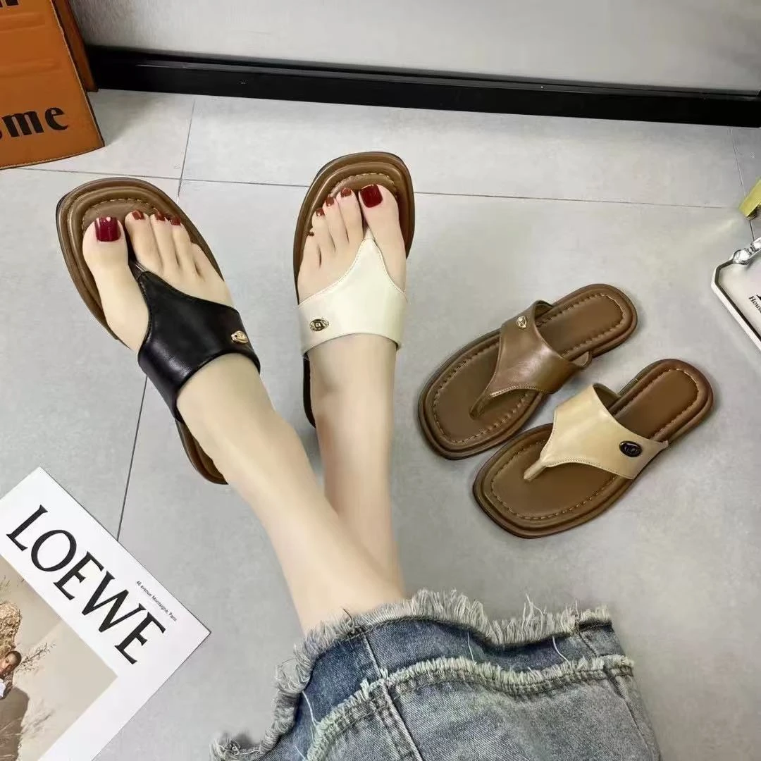 夏休闲款法式拖鞋女新款配裙子仙女风拖鞋C-9