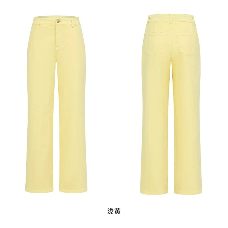 【专柜同款】M103306599曼德诗阔腿裤直筒时尚高腰长裤休闲夏季