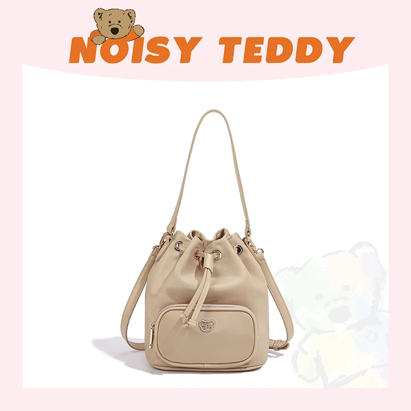 NOISY TEDDY 2025新款可爱熊图案时尚潮流手机包休闲百搭女士气质