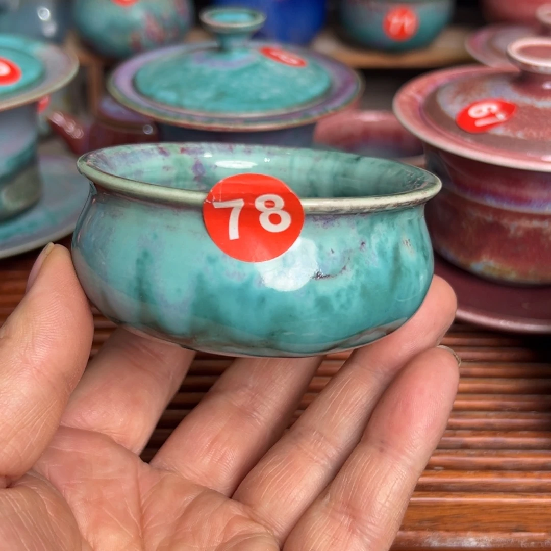 手工制作钧窑茶器