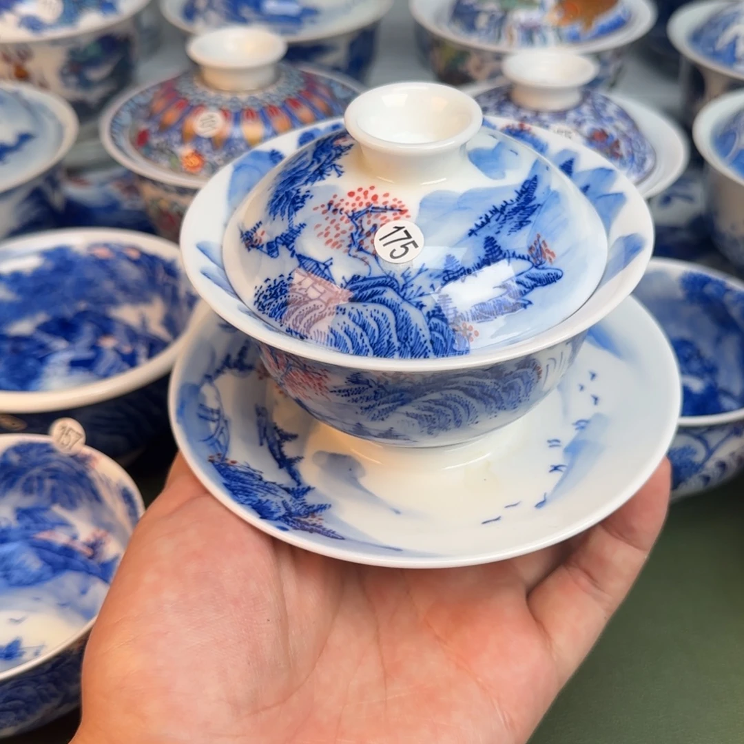 彦祖纯手工手绘茶具175