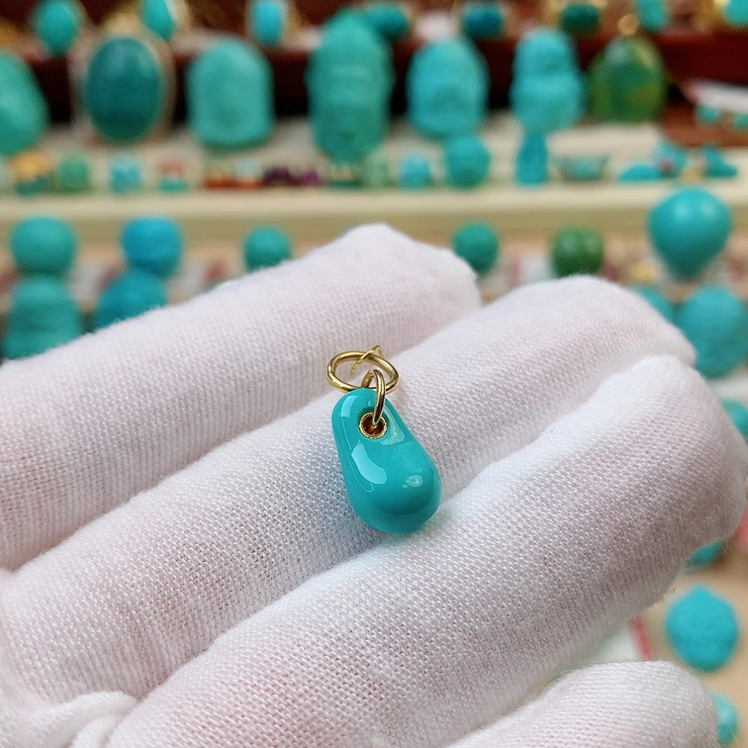 未镶嵌绿松石珠宝半成品
