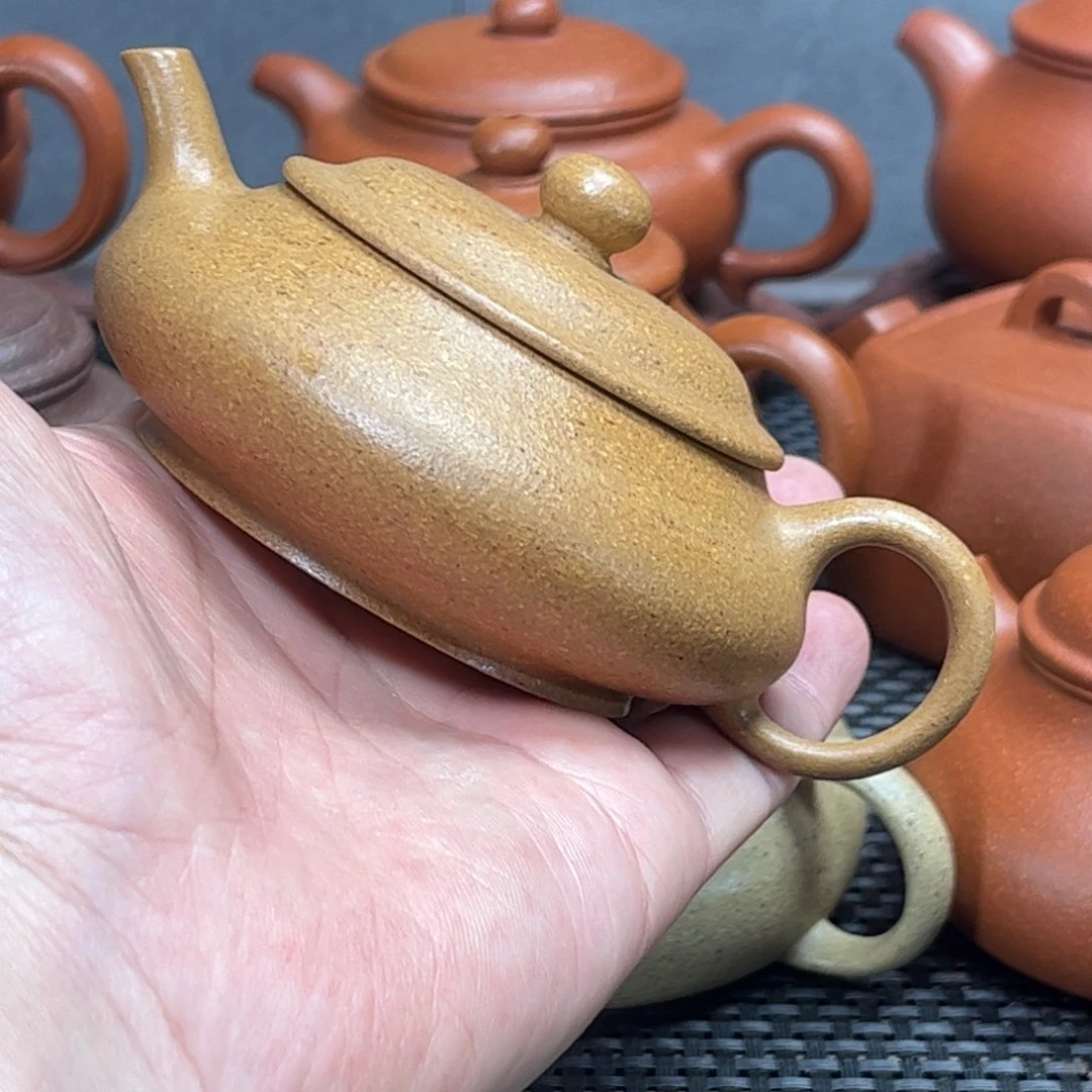 紫砂茶壶紫砂艺术茶具套装黄金段