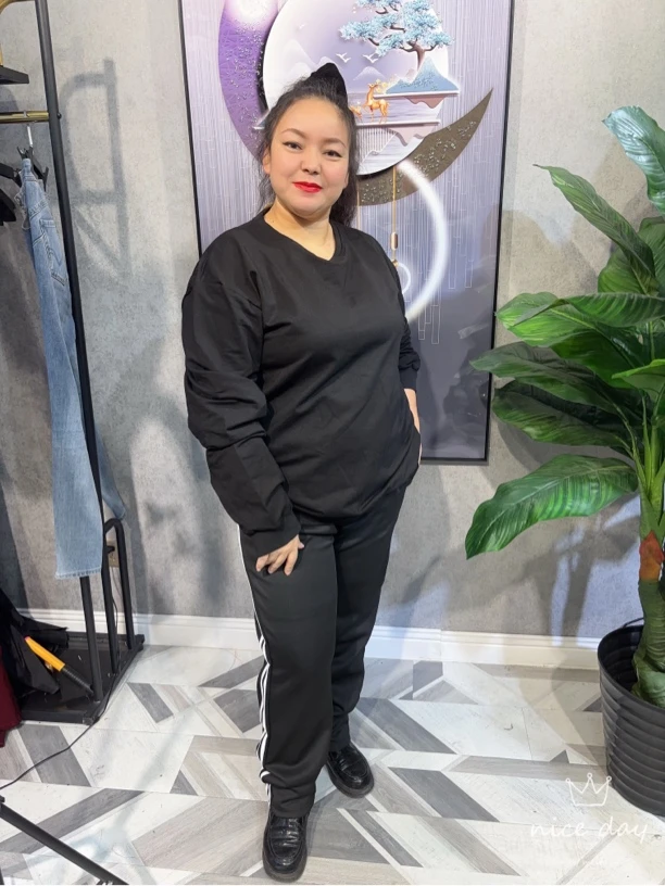 2024新款大码时尚运动两件套