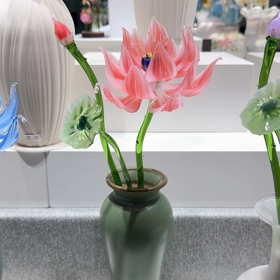 淄博特产非遗手做琉璃花019