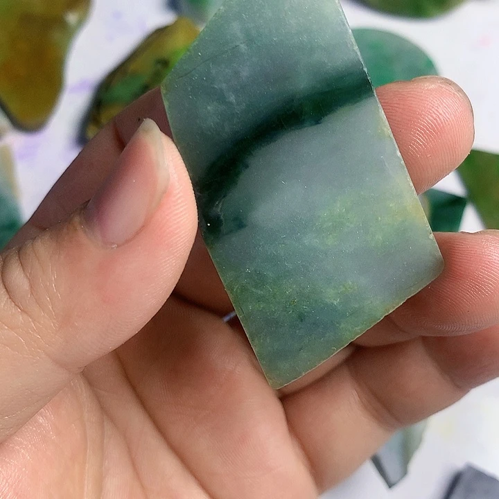 千***山翡翠散珠天然翡翠A货挂件