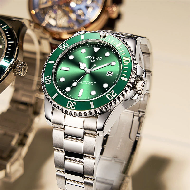 AIYISHI/爱依士高档时尚绿水鬼腕表