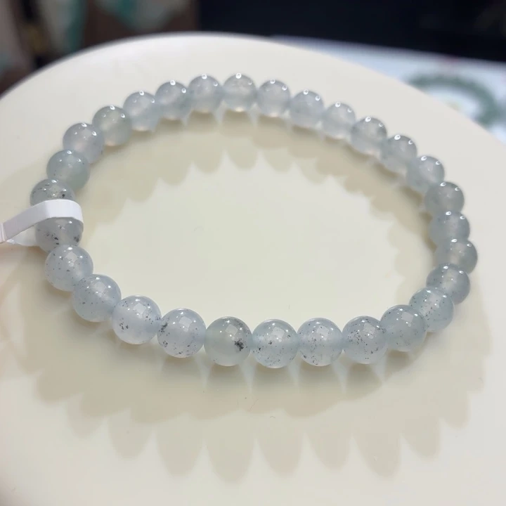 翡翠未镶嵌手链冰胶水墨丹青卡6.3