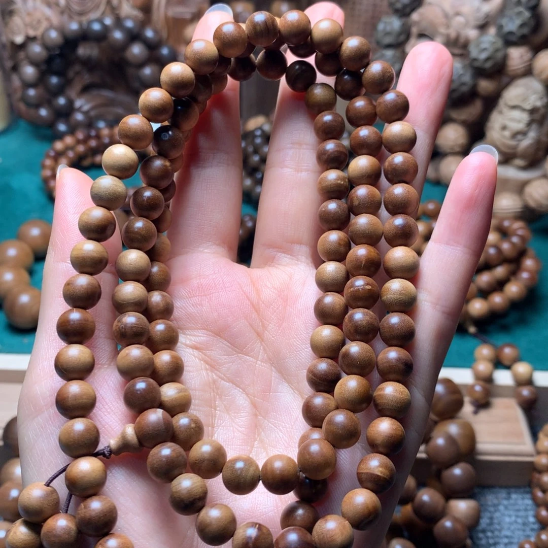 檀香木手串/手链老山檀香0.8瑕疵