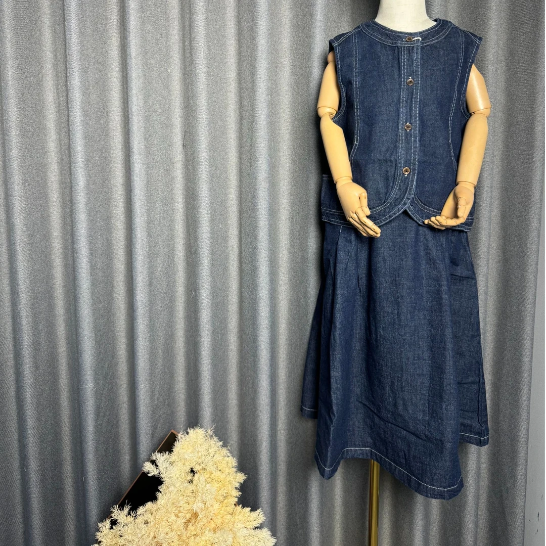 [韩遇H.Y]《春》（牛仔裙子 ）大童轻奢精品时尚女童设计款-EY176S