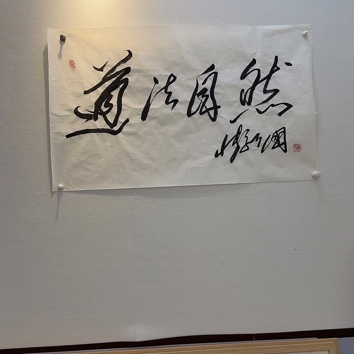 书法道法自然书法作品