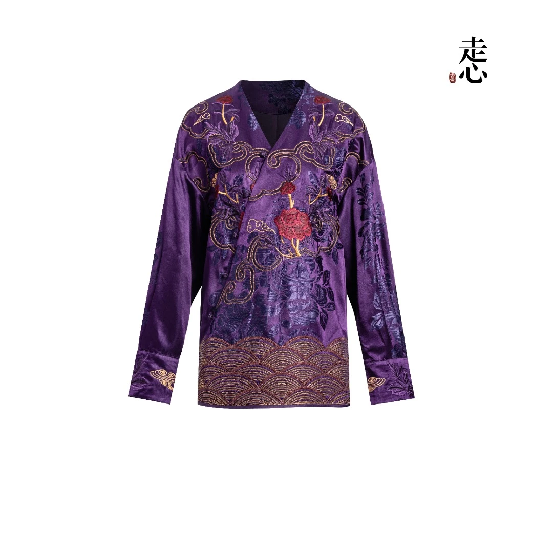 【香云走心】年年有鱼紫 衬衫24ZCS5200