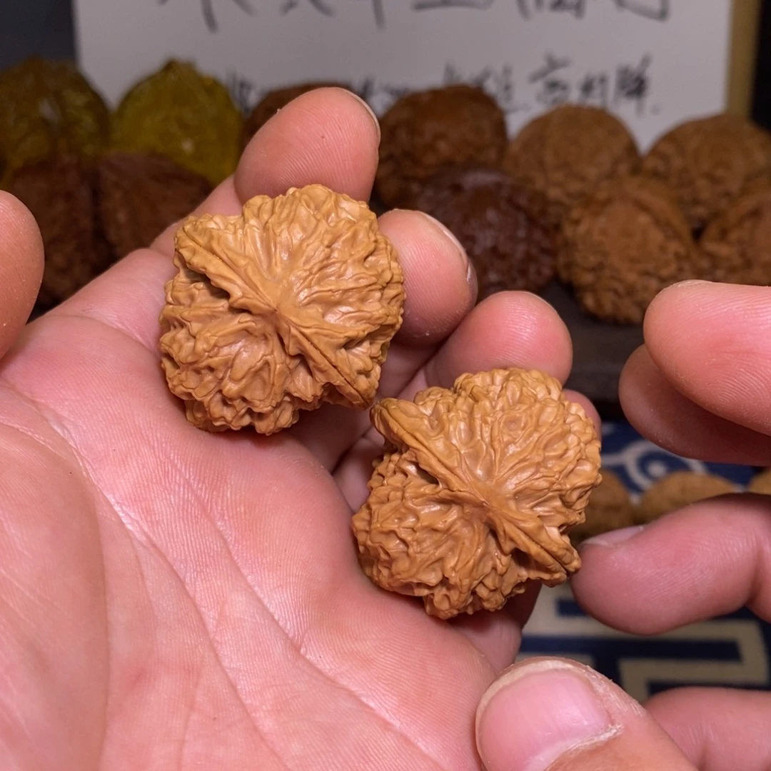 核桃把件马蹄鱼鳞纹34尺福利