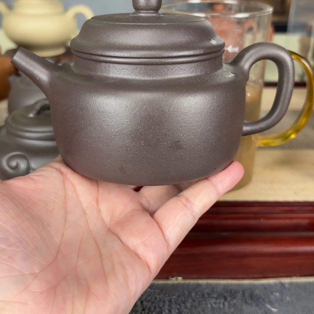 紫砂茶壶青灰紫大德中330
