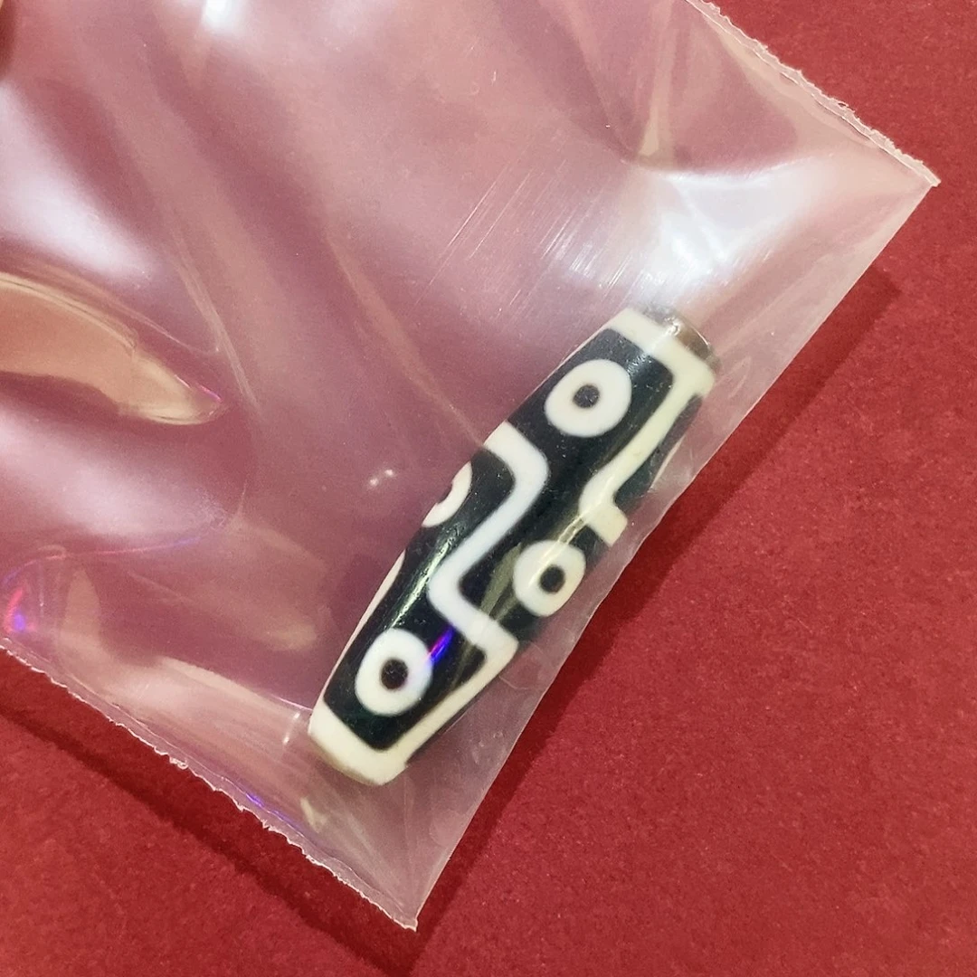 河***子玛瑙/玉髓（覆膜）颈饰合金行运无覆膜九眼