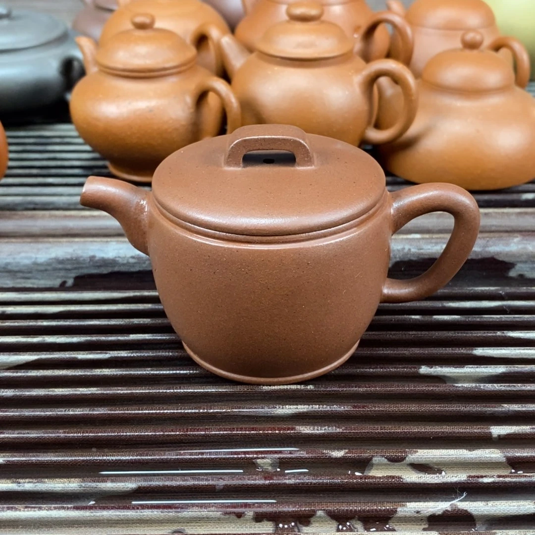 茶壶紫砂宜兴原矿紫砂壶汉瓦底槽清150c