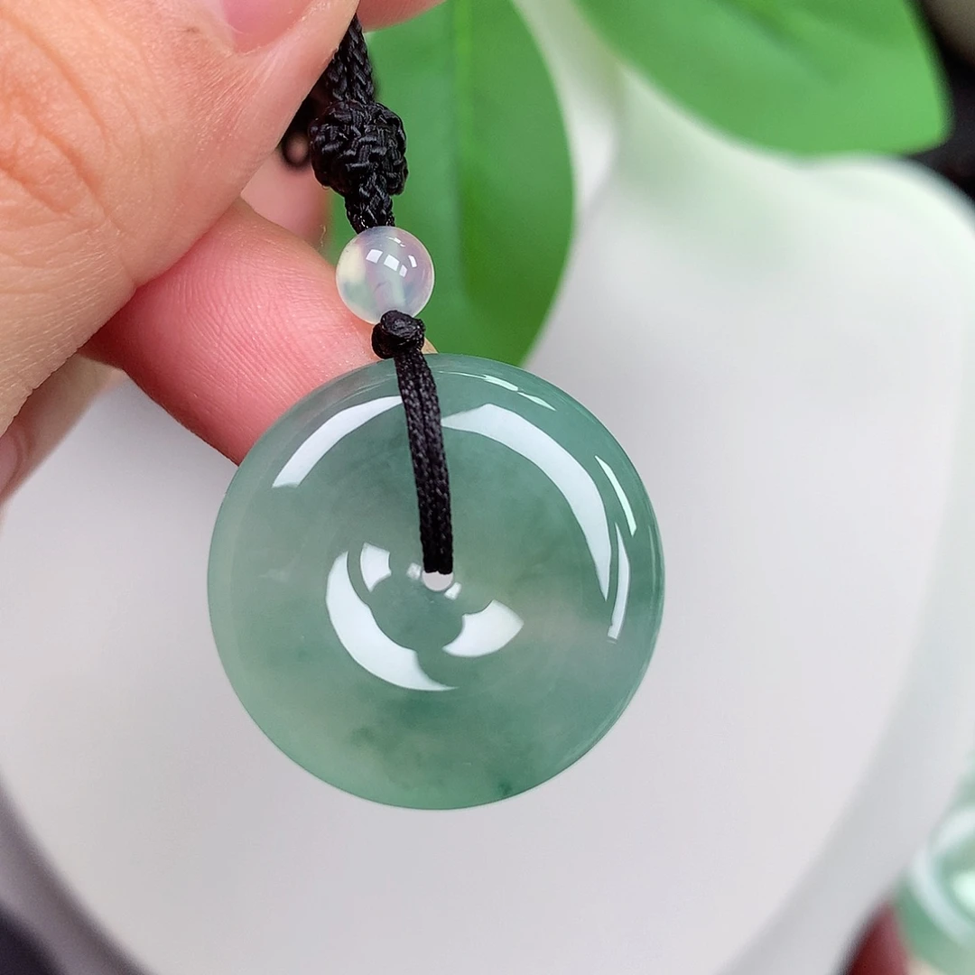 颈饰未镶嵌翡翠平安扣 24.1x5.5mm