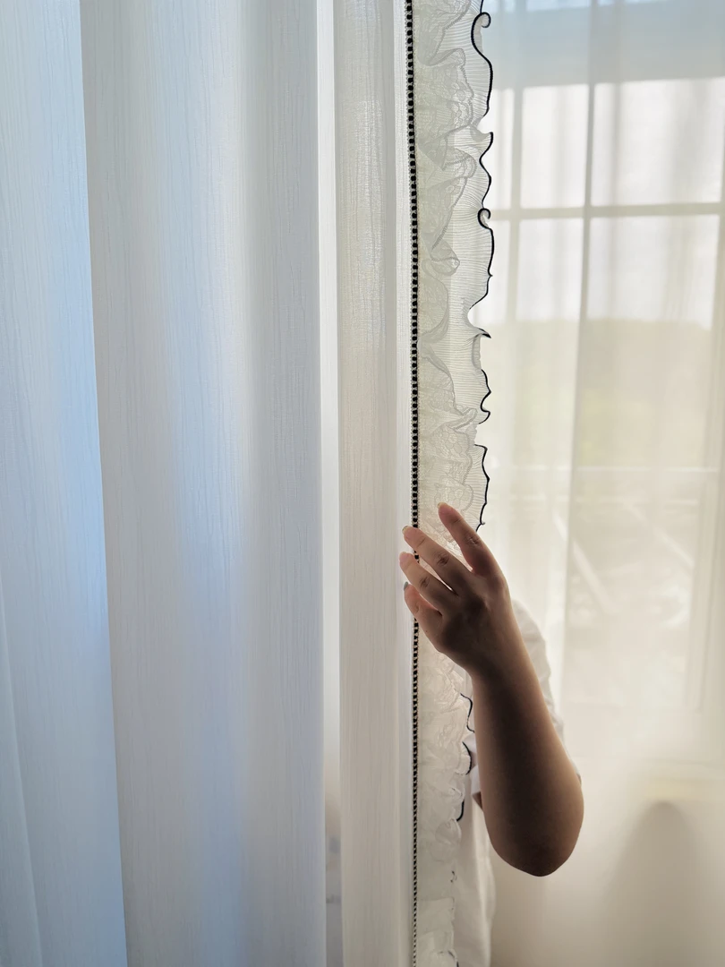 2025新款透光不透人纱帘