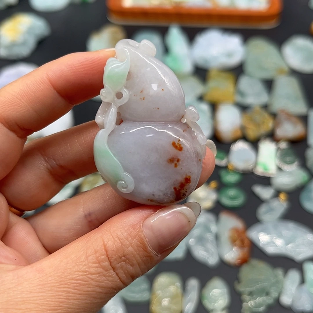 【闪购商品】翡翠颈饰未镶嵌野*:葫芦