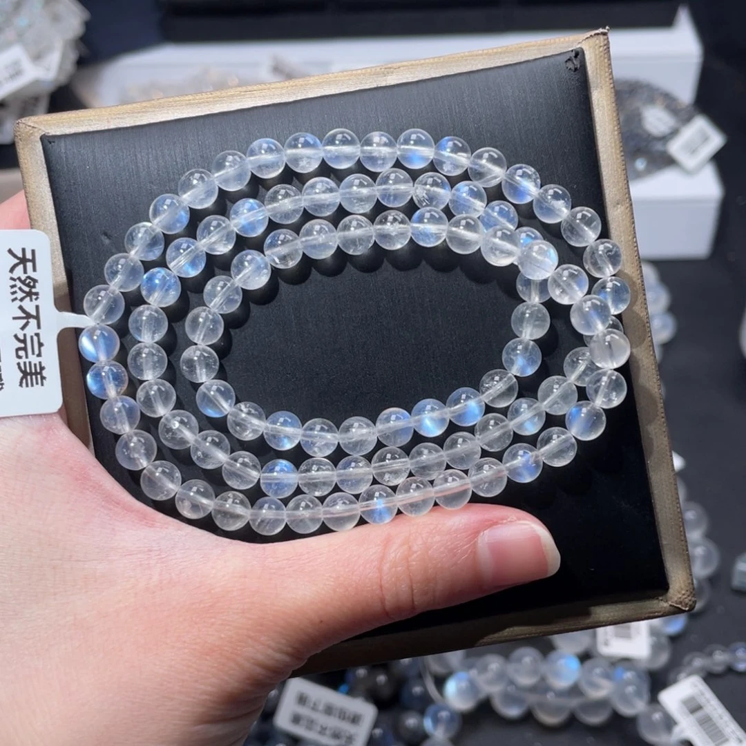 手链未镶嵌长石性价比多圈蓝月光6m+