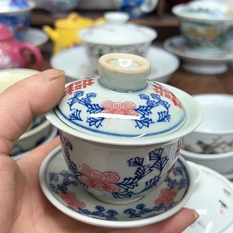 杯子景德镇陶瓷盖碗