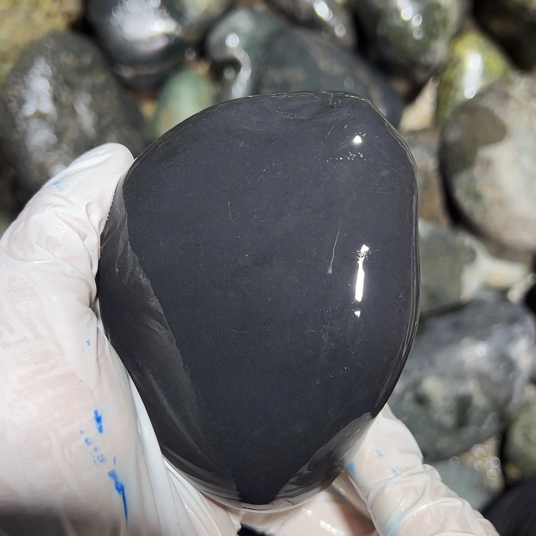 未镶嵌蛇纹石玉西藏藏玉药王石吉***人