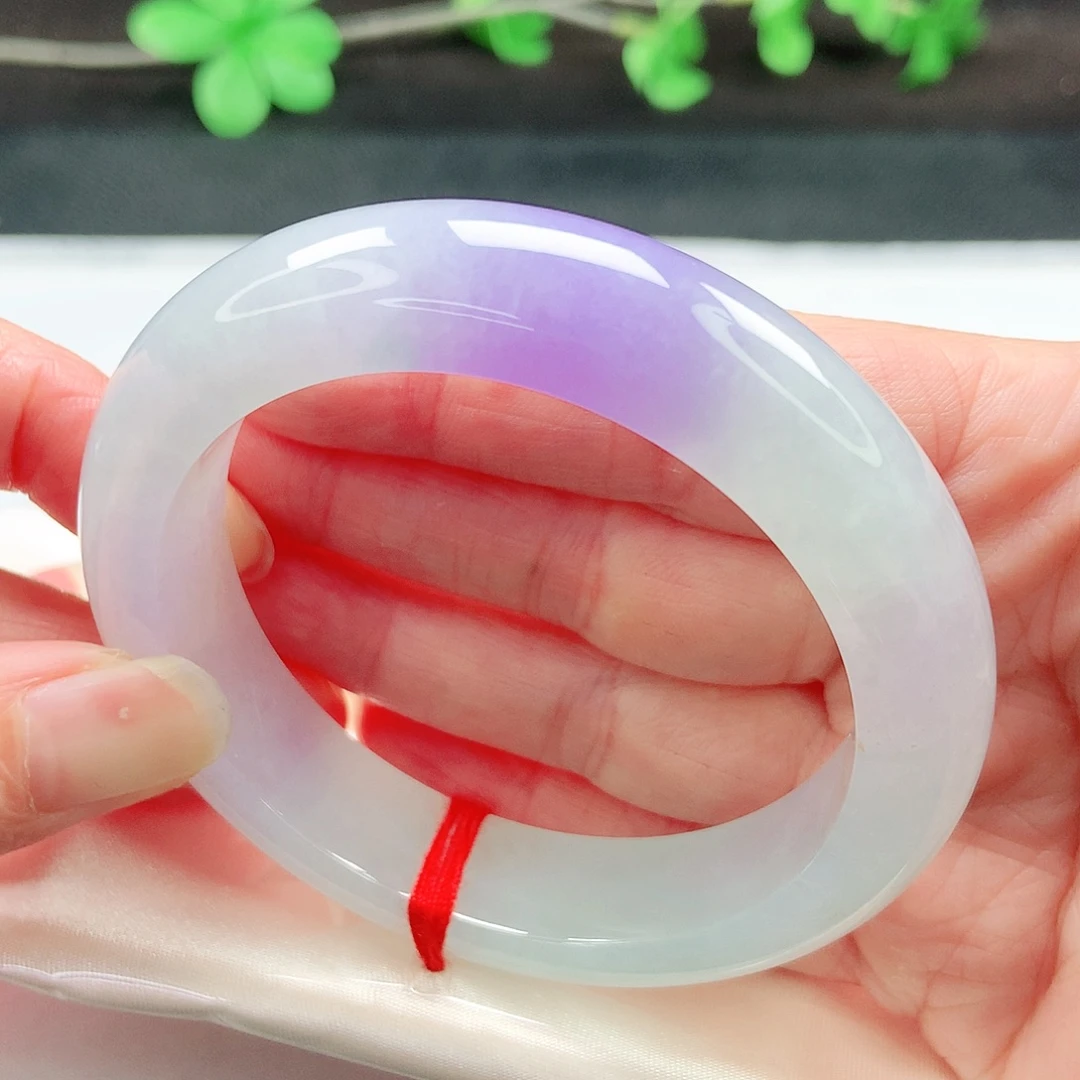 翡翠未镶嵌手镯55.5圈