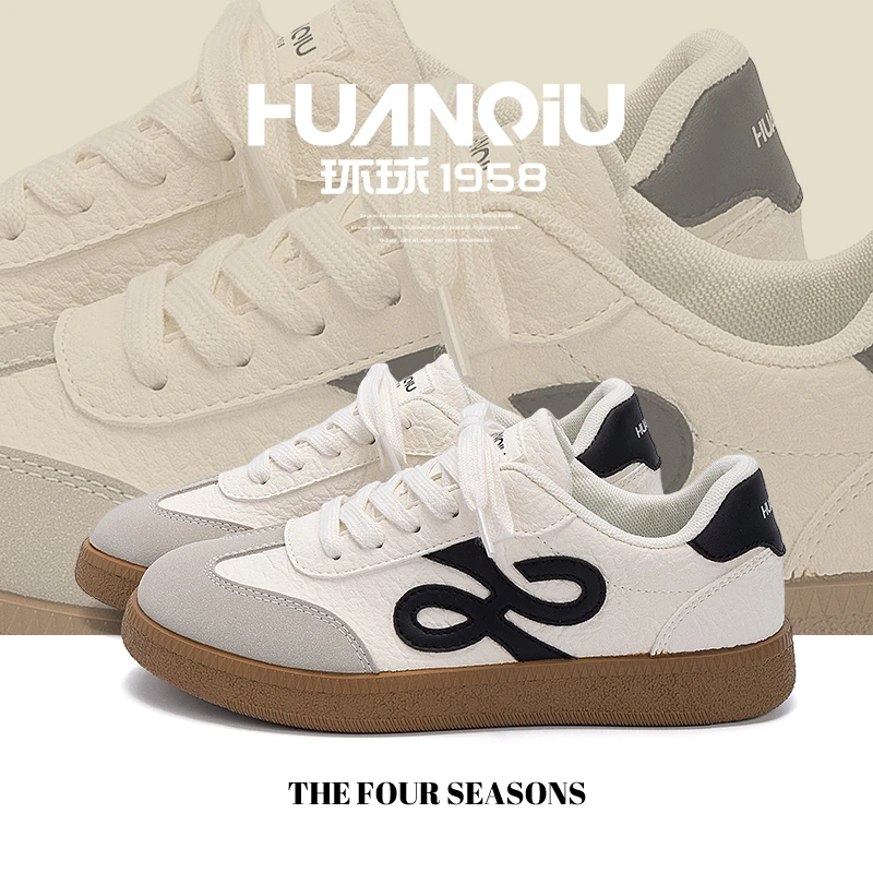 环球复古经典米黑德训鞋女款夏季2025新款爆款百搭小众学生潮板鞋