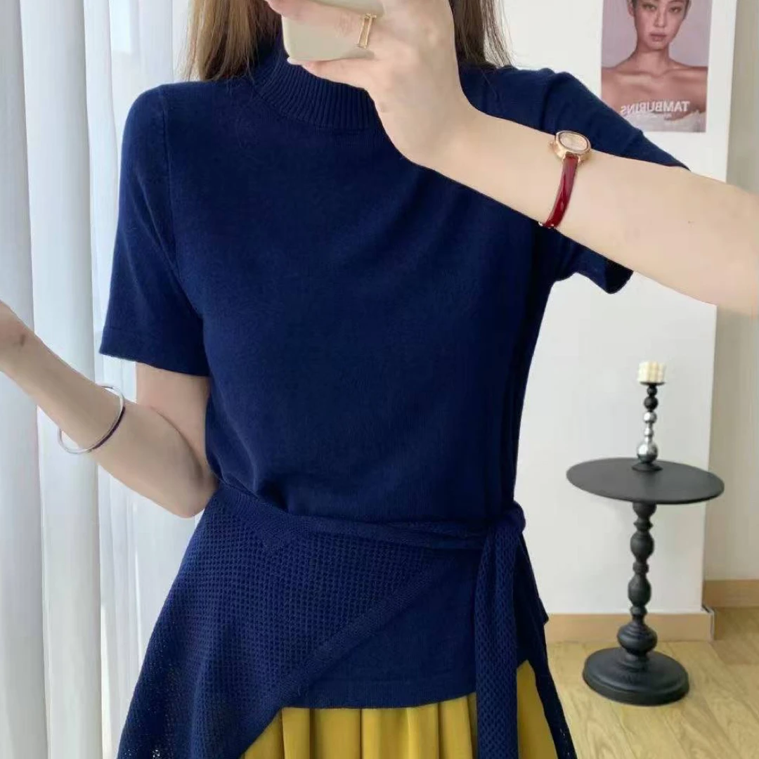 早秋针织两件套短袖
